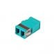 Multimode keystone koppeling LC-LC duplex turquoise