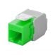 CAT6a UTP Keystone Connector - Toolless - Groen