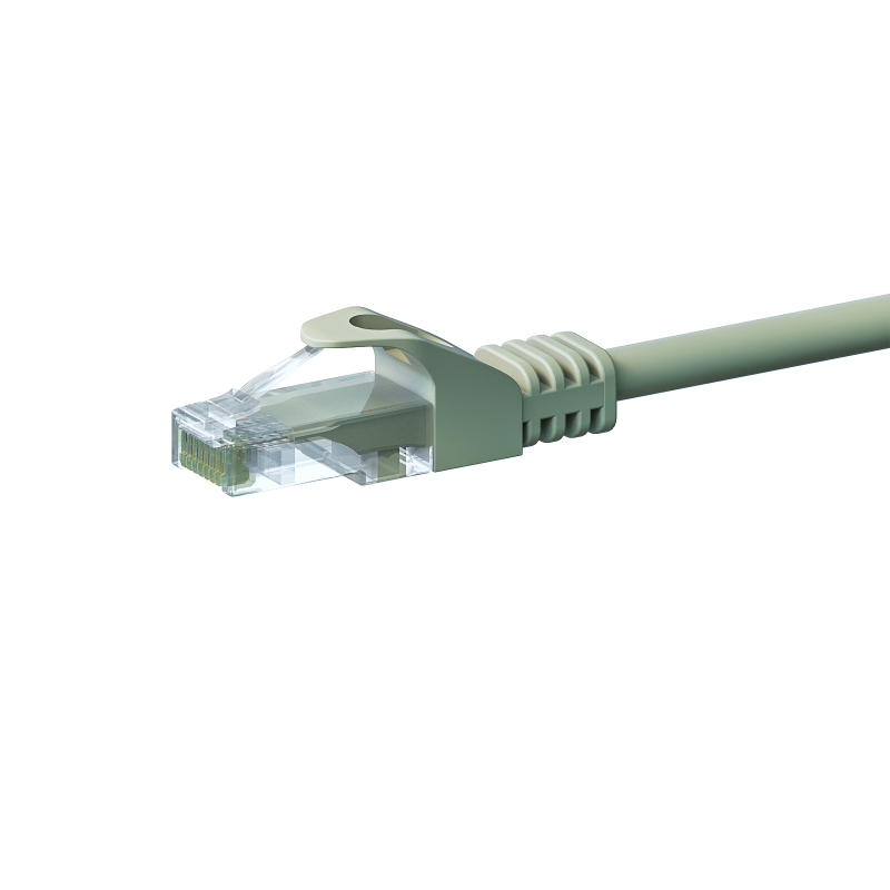 UTP CAT5e patchkabel 0,25m grijs - 100% koper