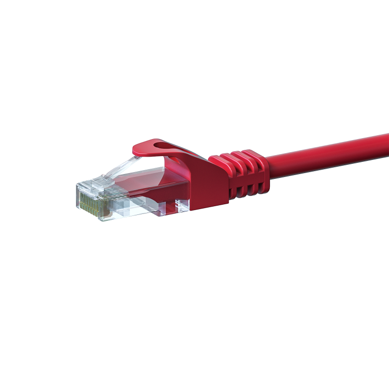 UTP CAT5e patchkabel 3m rood - 100% koper