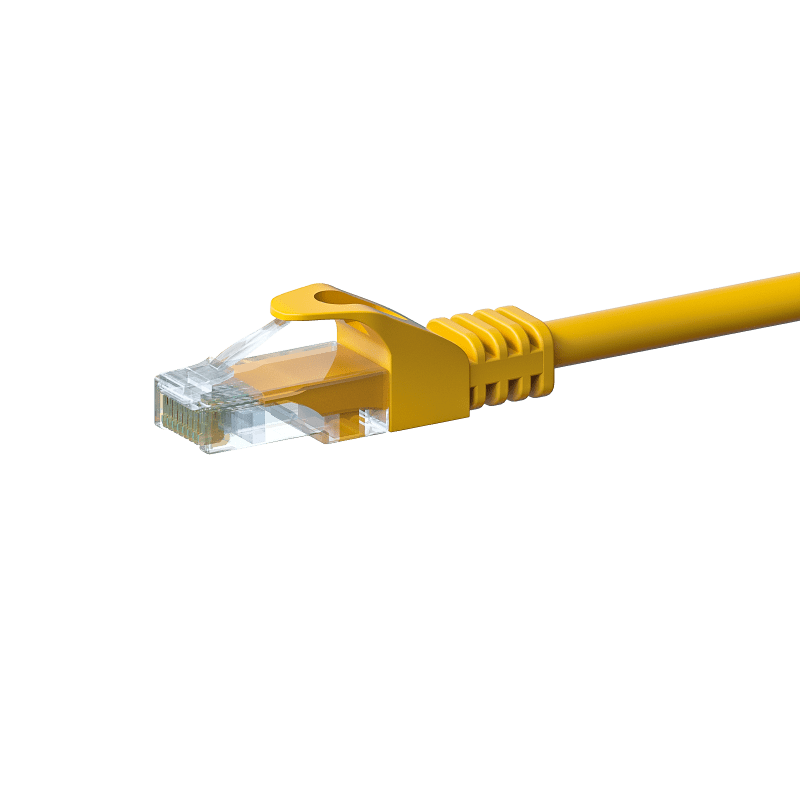 UTP CAT5e patchkabel 1,50m geel - 100% koper