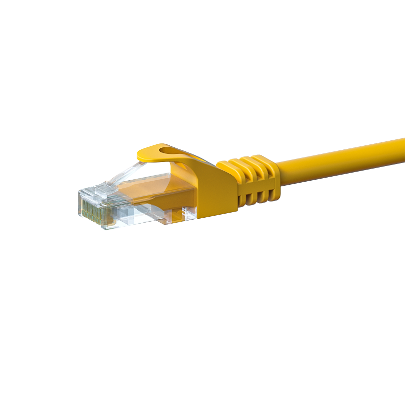 UTP CAT5e patchkabel 10m geel - 100% koper