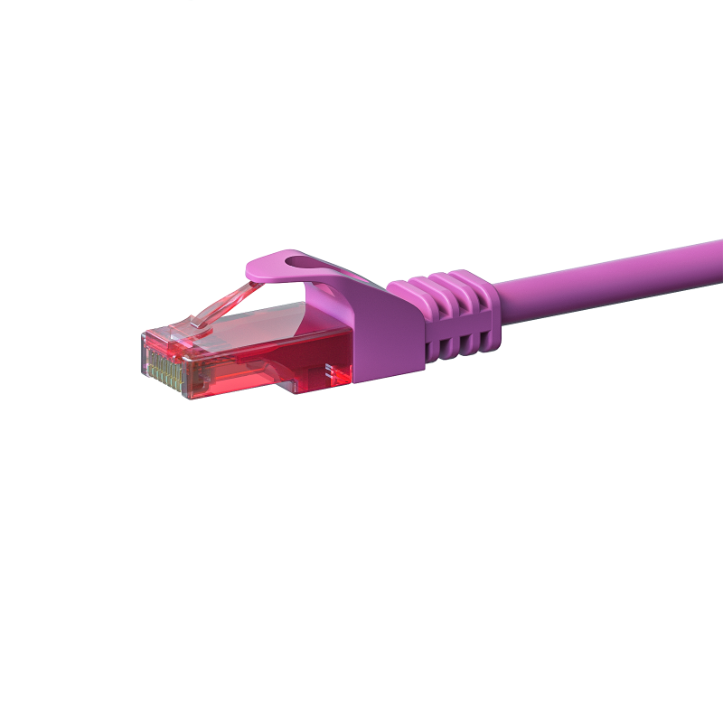 UTP CAT6 patchkabel 2m roze - 100% koper